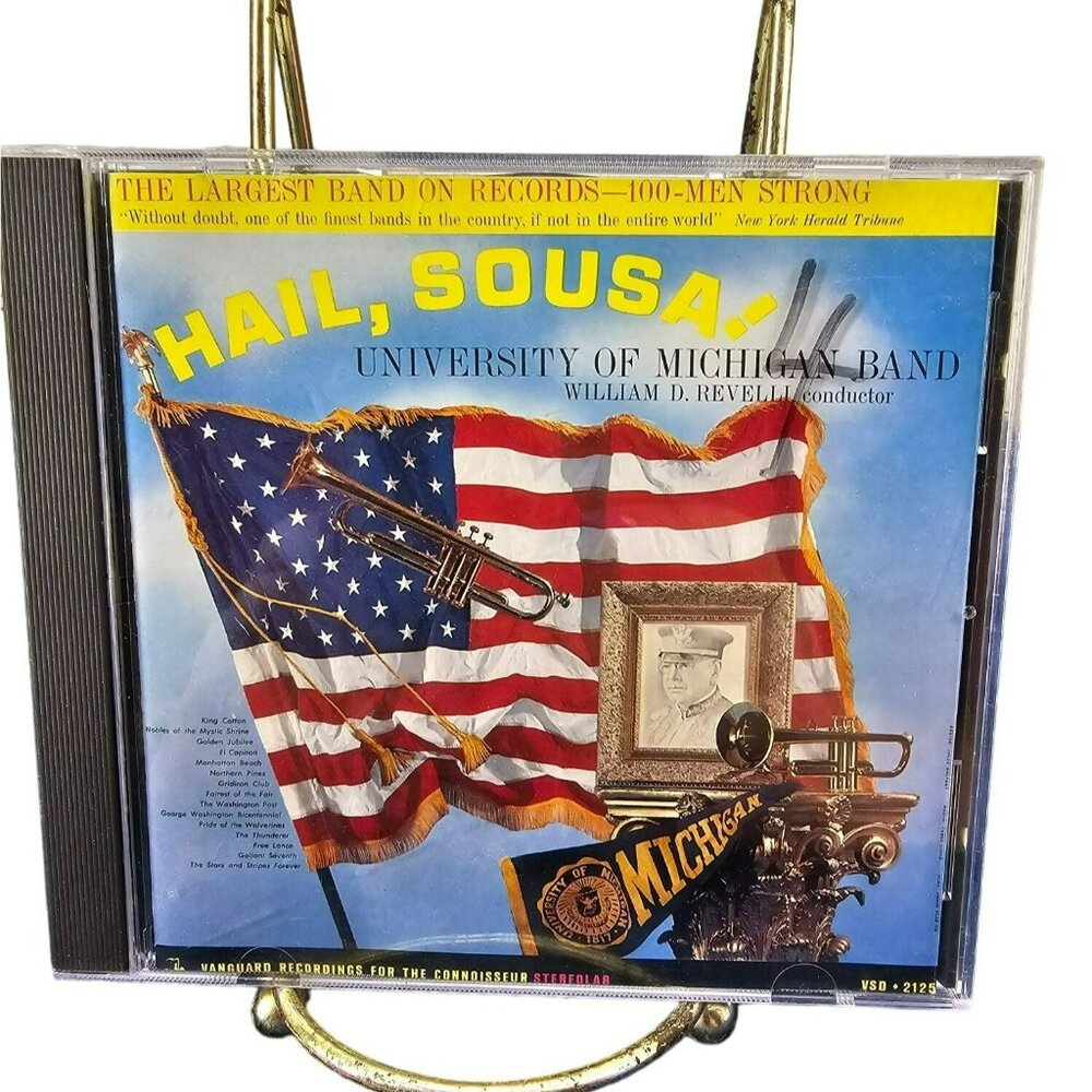 Hail Sousa! - Music CD - University of Michigan Band - Re - 1990-03-15 - Vangua‎
